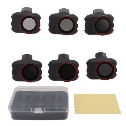 Jeu De Filtres D'objectif De Drone 6 En 1, Verre Optique Uv Cpl Nd 4 8 16 32 Pl, Pour Dji Mini / Mini 2 / Mini Se