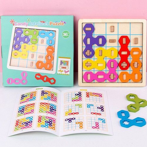 Jeu De Pense Logique Intellectuel Type T, Puzzle Jumel, Fournitures Scolaires Pour Bb, Puzzles ducatifs, Jouets En Bois