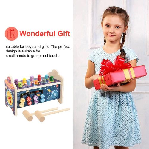 Jeu De Percussion Au Marteau En Bois, Banc De Frappe Classique, Jeu De Taupe Durable, Jouets De Dveloppement Prcoce