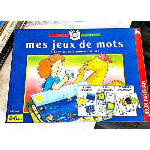Jeu De Socit Apprentissage Lecture Mes Jeux De Mots 3 Jeux En 1 Dclic Lecture