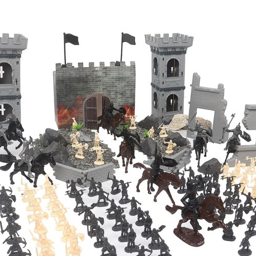 Jeu De Soldats  Monter Soi-Mme, Ensemble De Jeu De Chevalier, Jouets De Dveloppement, Chteau, Ruelle, Figurines D'Action, Soldat Ancien Pour Garons, Cadeaux