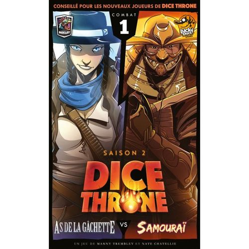 Jeu De Stratgie Lucky Duck Games Dice Throne Saison 2 As De La Gchette Vs Samourai