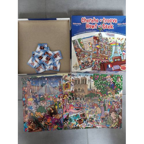 Jeu ?ducatif Cherche Et Trouve ?dition France (Notre-Dame Tour Eiffel Versailles) 8 Sites 4 Planches Recto Verso 50 Cartes Jeu Style O? Est Charlie ?