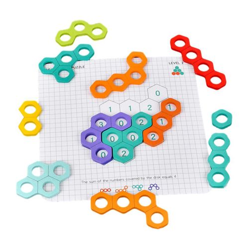 Jeu ducatif De Correspondance De Formes Et De Chiffres, 6 Cartes, 12 Blocs D'Apprentissage Des Maths, Puzzle De Formes Et Nombres, Jouet Pour Garon Et Fille