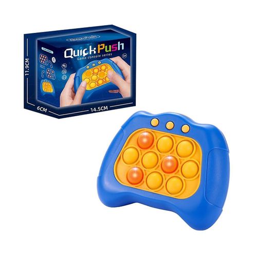 Jeu lectronique Lumire Push Bubble Poplight Fidget Game Speed Quick Push Up Bulle Stress Jouet Bleu