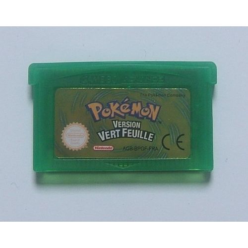 JEU GBA POKEMON VERSION VERT FEUILLE Jeux Vidéo Rakuten