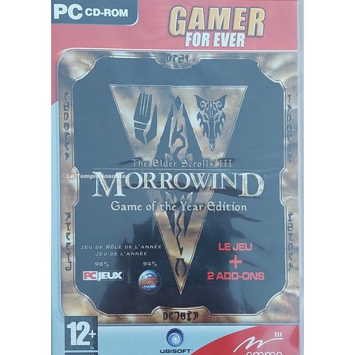 Jeu Pc - The Elder Scrolls Iii : Morrowing Game Of The Year Edition 