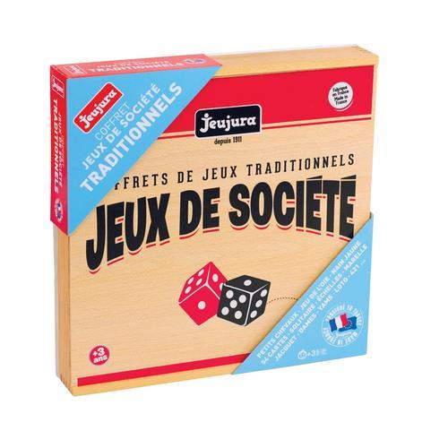 JEU DE SOCIETE COFFRET DE JEUX TRADITIONNELS BOIS | Rakuten