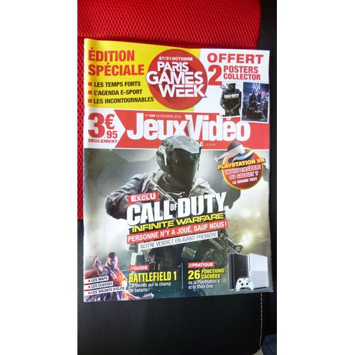 Jeux Video Magazine N 190 De Novembre 2016 = Call Of Duty Infinite Warfare - Battlefields 1 - Etc.
