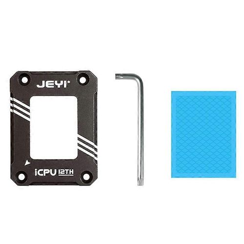 JEYI LGA17XX-BCF Intel 12e gnration CPU Correction de la courbure Cadre CPU Fond de panier fixe en aluminium Refroidisseur de processeur sur la plate-forme LGA1700 Intel