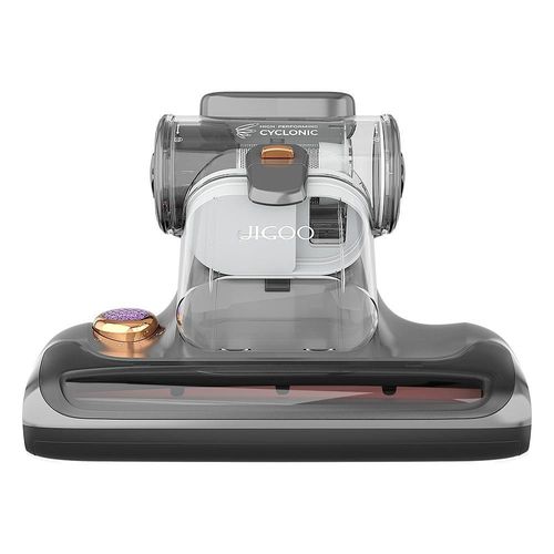 JIGOO  aspirateur pour matelas de lit T600, gris, conception  double tasse, limination des acariens  99.99% avec systme de diffusion d'armes