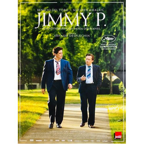 Jimmy P. (Psychothrapie D'un Indien Des Plaines) - Vritable Affiche De Cinma Plie - Format 40x60 Cm- De Arnaud Desplechin Avec Benicio Del Toro, Mathieu Amalric, Gina Mckee, Joseph Cross - 2013