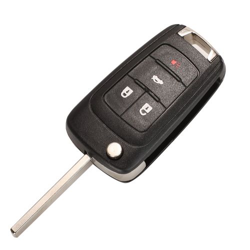 Jingyuqin-Porte-Cls De Voiture  Distance Pour Chevrolet,Malibu,Cruze,Aveo,Spark,Orlando,Lame Hu100 Non Coupe,Puce Pcf7952e,2 Boutons,3/4 Boutons,433mhz - Type 4b Pcf7952e Chip