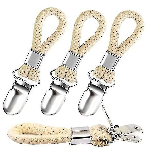 Jinyi Serviette Clip Accroch Clip Torchon Clip Salle De Bain Clips De Serviettes Tress Coton Loop Clip Serviette Pour