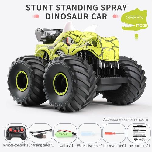 JNHPMTCS0900510 - Voiture jouet tlcommande  grande vitesse, Voiture d'escalade tout-terrain, Cascade 1:20, Rotation de chute, Dinosaure, 2.4g