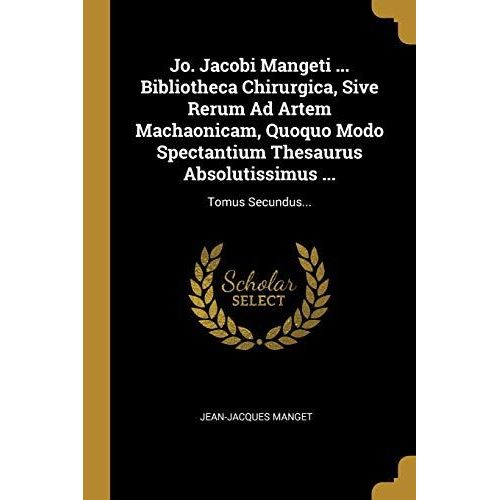 Lat-Jo Jacobi Mangeti Biblioth    Format Broch 
