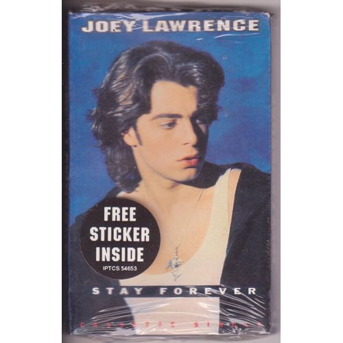 Joey Lawrence Cassette Audio Single Usa Stay Forever / (Street Corner Beat Box ) + Free Sticker 