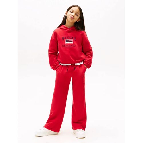 Jogging Ample  Logo Brod Hilfiger Flag Wide Sweatpants/Red - 92