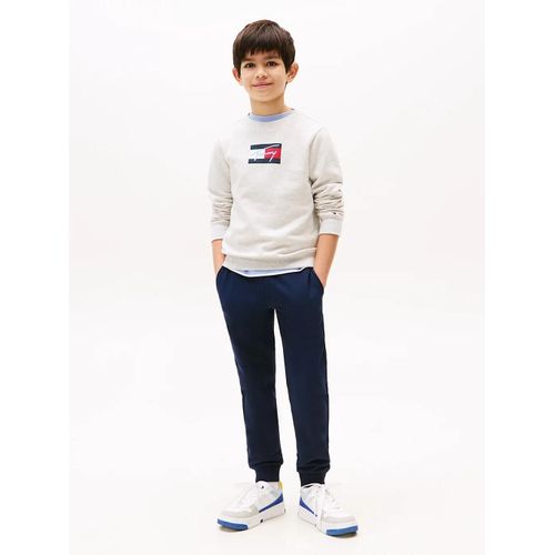 Jogging Coupe Standard  Chevilles Resserres Tommy Script Flag Sweatpant/Dark Blue - 152 Cm