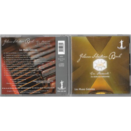 Johann Sebastian Bach (1685-1750) : Con Stromenti - Jean Sbastien Bach : Oeuvres Bwv 851 885 Sonate En Trio N3 En Sol Mineur Bwv 527 880 35 849 807 659 1007 639 671 Par Laurent Soumagnac Orgue