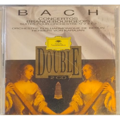 Johann Sebastian Bach (1685-1750) : Six Concertos Brandebourgeois Bwv 1046  1051 Suite Pour Orchestre N2 Si Mineur Bwv 1067 N3 R Majeur Bwv 1068 Par Berliner Philharmoniker Dir Herbert Von Karajan - Jean Sebastien Bach Alan Civil Chirley Hopkins Karl Steins Michel Schwalb Karlheinz Zoeller Mathias Rtters Lothar Koch Edith Picht-Axenfeld Adolf Scherbaum Orchestre Philharmonique De Berlin Karajan
