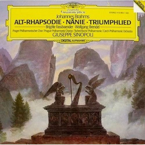 Johannes Brahms - Brigitte Fassbaender  Wolfgang Brendel, Prager Philharmonischer Chor* / Tschechische Philharmonie*, Giuseppe Sinopoli  Alt-Rhapsodie  Nnie  Trumphlied (Vinyle Gatefold) - 