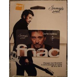 Johnny Hallyday Carte Cadeau Fnac Collector Jamais Seul Neuve Avec Son Support Plus Un Flyer Rare Rakuten