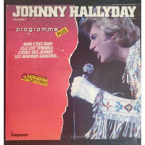 Johnny Hallyday Programme Plus Volume 3,Lp,33 Tours Impact France - 