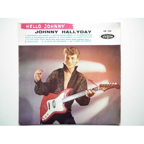 Johnny Hallyday Vinyle 25cm Hello Johnny Vogue Original - Johnny Hallyday