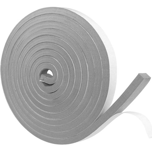 Joint Isolation Pour Porte Fentre,Joint Adhsif En Mousse Caoutchouc,12mm(L) X12mm(H) X4m(L),Rsistant Aux Intempries,Anti-Collision,Isolation,Gris