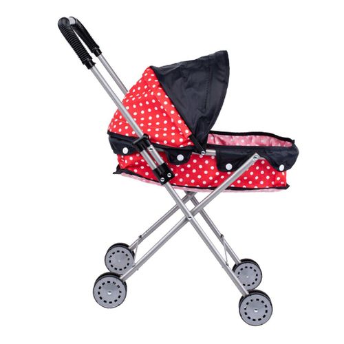 Joli Chariot  Poussette Bb Poupe En Pointill, Poignes En Plastique Souple Et Cadre Robuste