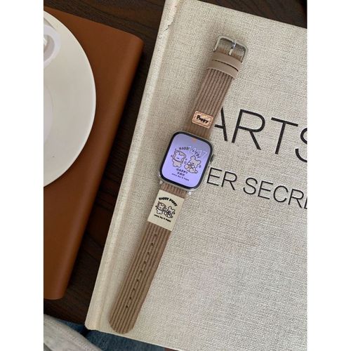 Joli Cuir Souple En Velours Ctel Imprim Automne Et Hiver Adapt  La Gnration Apple S10 Applewatch9iwatch8765-Compatible Avec Le Huawei Gt3pro (43 Mm)