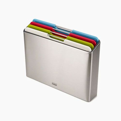 Joseph Joseph Folio? Jeu De 4 Planches  Dcouper Avec tui En Acier