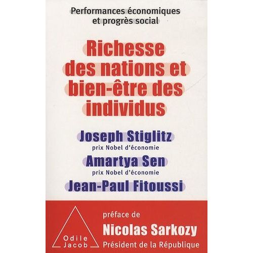 Richesse Des Nations Et Bien-tre Des Individus - Performances conomiques Et Progrs Social    Format Broch 
