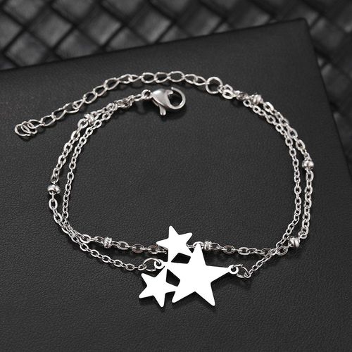 Jostars-Bracelets Multicouches En Acier Inoxydable Pour Femme, Pendentif, Perle, Charme Esthtique, Mode Corenne, Bijoux Cadeaux, Nouveau