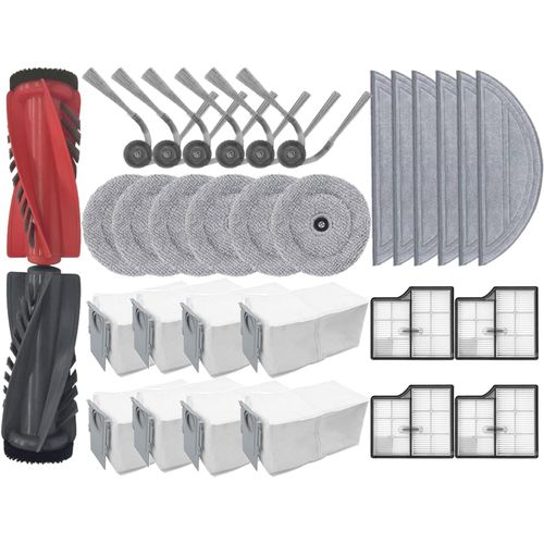 Josyog Saros 10 Pices De Rechange Double Brosse Principale/Brosses Latrales/Serpillre/Sacs  Poussire Pour Roborock Saros 10 Robot Aspirateur Pices Set 3[SSE7113287]