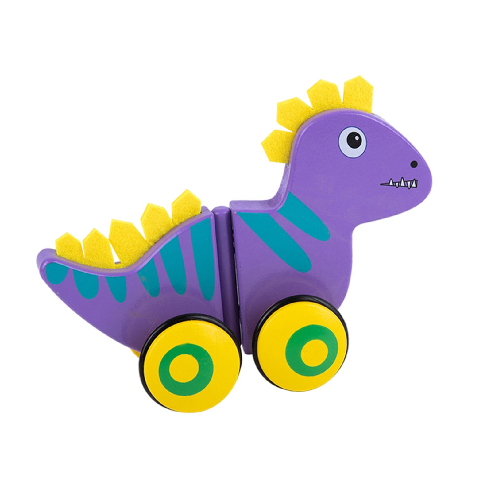 Jouet A Tirer En Bois Pour Bebe De Dessin Anime Creatif Avec Des Roues Trainant Apprendre A Marcher Jouets A Pousser Et A Tirer Pour Cadeau Pour Dinosaure Rakuten