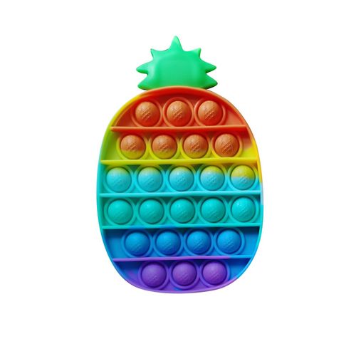 Jouet Anti-Stress Sensoriel Pour Enfant Avec Autisme Systme Push Pop, Bubble Fidget, Pour Besoins Spciaux, En Forme D'Ours, Ananas, Arc-En-Ciel