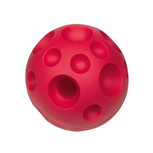 Jouet Chien Caoutchouc Treat Ball Rouge  12cm