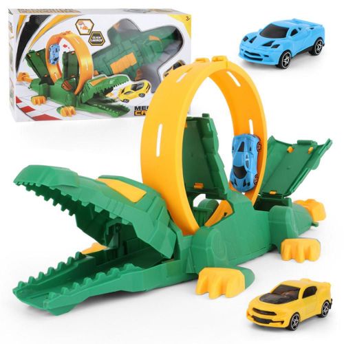 Jouet Crocodile De Course En Boucle Pour Enfants, Puzzle Rotatif  360 Degrs, Lanceur De Piste, Modle De Cadeaux De Nol