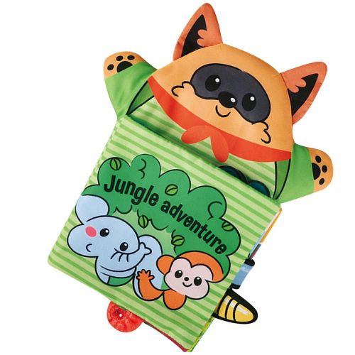 Jouet D'Apprentissage Prcoce, Livre En Tissu  Queue D'Animal 3d, Livre D'Histoire De Bb, Jouet ducatif Montessori Pour Nouveau-N, Puzzle, Hochet