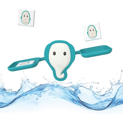 Jouet De Bain Anti-Microbien Pour Bb - Apprentissage Sensoriel - 1 chelle, 6 Jetons De Poids, 12 Mois Et Plus, lphant