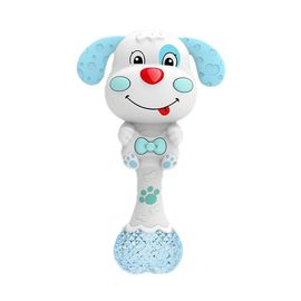 Jouet De Dentition Pour Hochet Pour Bebe Avec Musique Et Prise Lumineuse Spin Hochet Bleu Rakuten