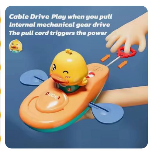 Jouet de Kayak petit canard jaune, kayak orange , 1 pice, jouet de piscine, salle de bain, jouet d'eau classique