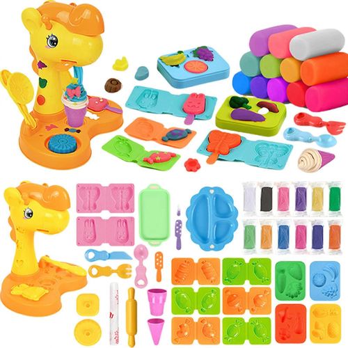 Jouet de moulage color pour fabriquer des hamburgers et des glaces, jouet cratif en argile, cadeau pour enfants et tout-petits, vacances-mre canard