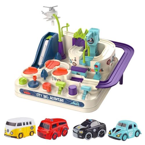 Jouet De Piste De Course Pour Enfants, Jouet Interactif, Grande Aventure, Vhicule D'Ambulance De Police, Camion De Pompiers, Jeu D'Aventure Pour Enfants