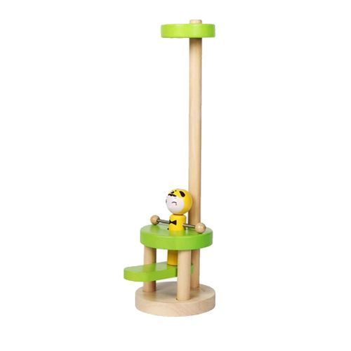 Jouet De Saut En Bois Montessori Pour Bb, Jouet ducatif Prcoce, Interaction Parent-Enfant, Fidget, Jouet De Marionnette Dansante Pour Enfants
