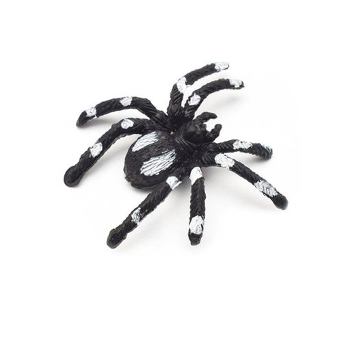 Jouet De Simulation D'araigne, Trompette  Fleurs, Modle D'araigne Effrayant Noire, Fausse Araigne Pour Toute La Personne