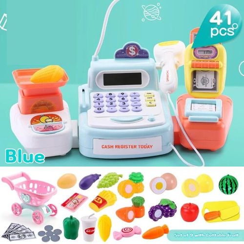 Jouet De Simulation De Caddie Pour Enfants, Caisse Enregistreuse De Supermarch, Machine  Cartes  Eau, Maison De Jeu, Cadeau Pour Enfants, Nouveau