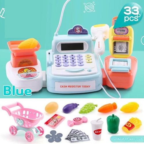 Jouet De Simulation De Caddie Pour Enfants, Caisse Enregistreuse De Supermarch, Machine  Cartes  Eau, Maison De Jeu, Cadeau Pour Enfants, Nouveau